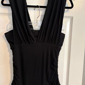 White House Black Market Tube Top With Draping Straps
